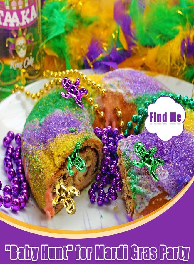 Fellibay 1.2inch Mini Metallic Tiny Babies, Colorful Tiny Baby Dolls King Cake Babies for Baby Shower Ice Cube Game Craft Mardi Gras Decoration Supply (24 Pcs) - Image 3